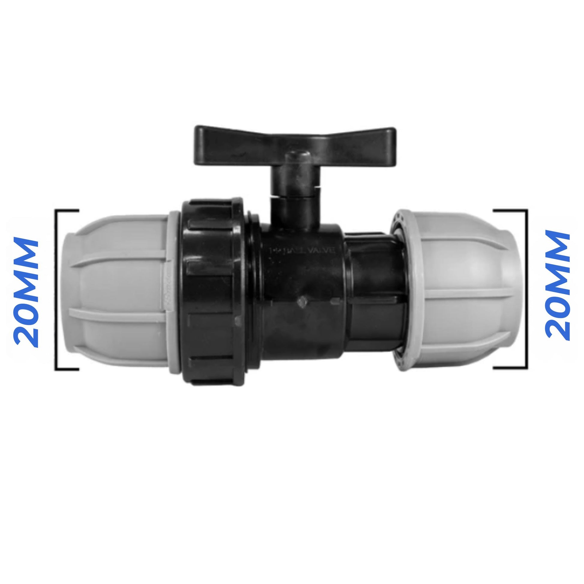 MDPE Compression Fittings 20mm - Straight, Elbow, Tee, Stop Valve, BSP Connector