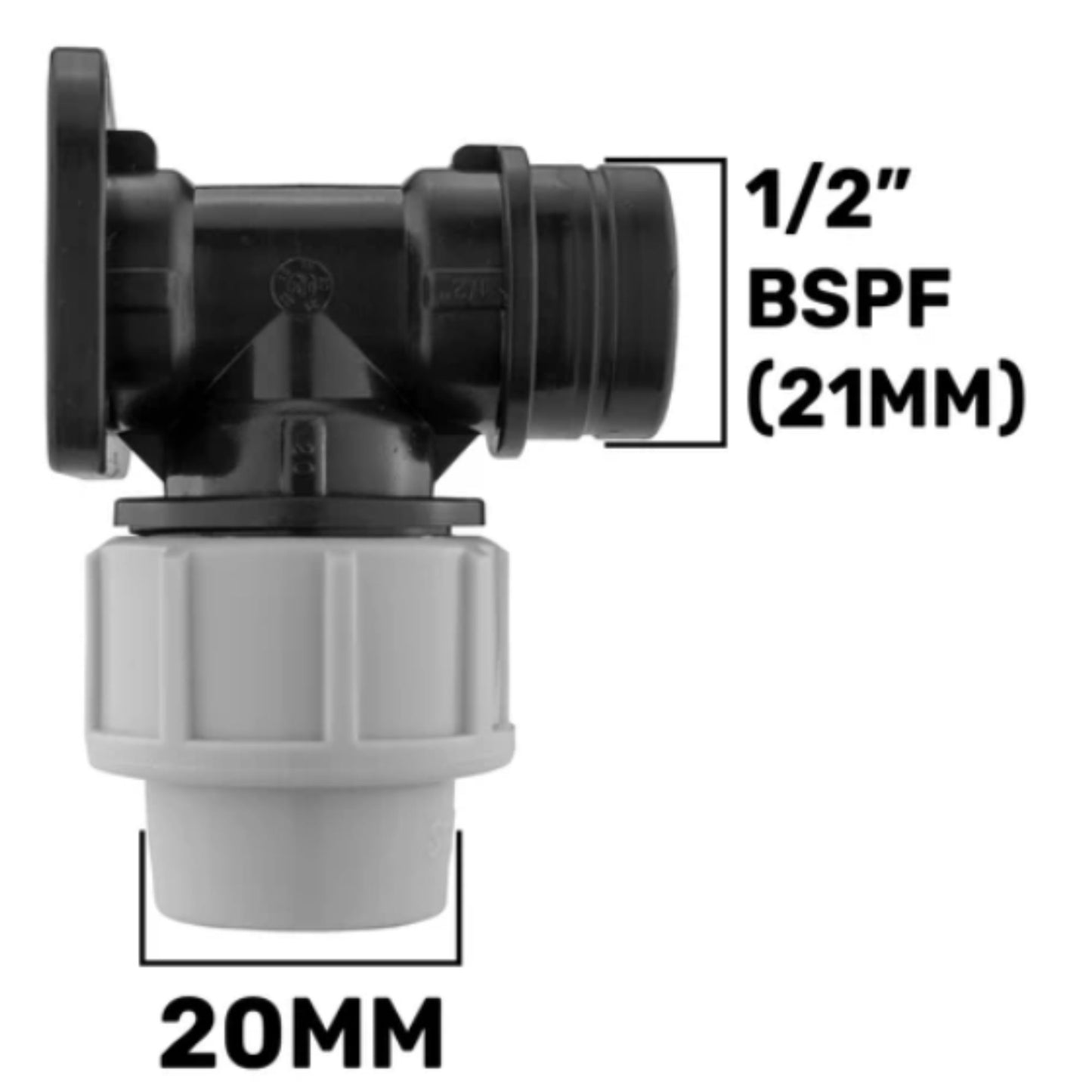 20mm & 25mm MDPE Wall Plate with Tap | Valve | Connector | Splitter Kits Fitting