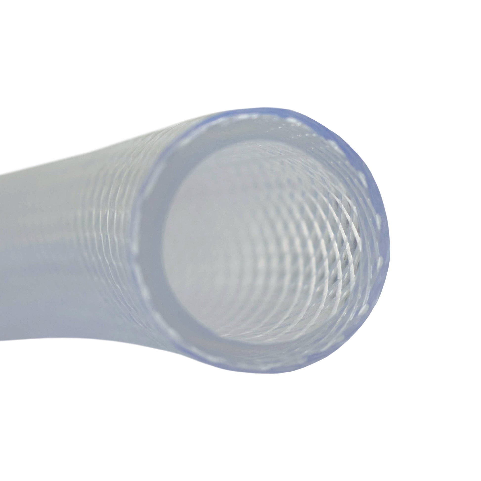 25mm Clear Braided PVC Hose Pipe - Food Grade, High Pressure, -20°C to +60°C