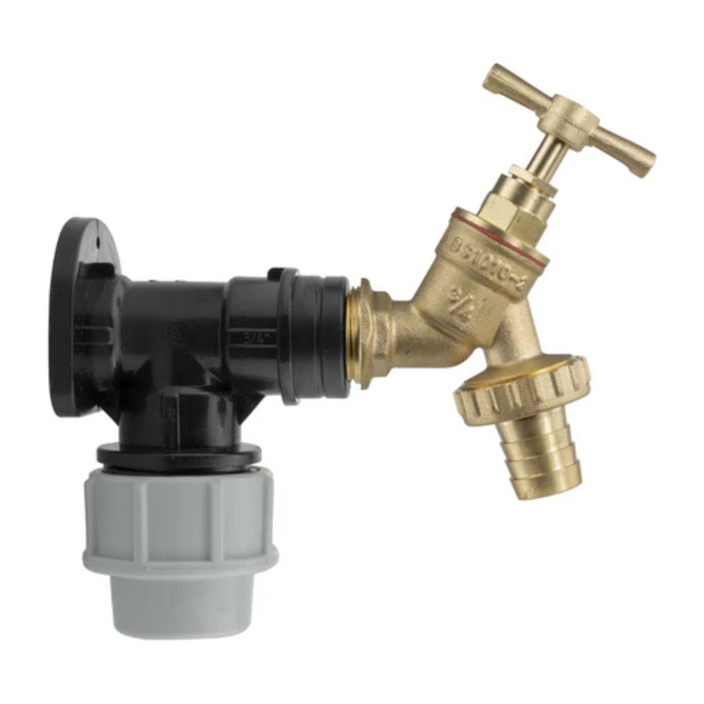 20mm & 25mm MDPE Wall Plate with Tap | Valve | Connector | Splitter Kits Fitting