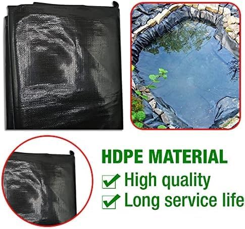 Pond Liner – Various Sizes – Heavy Duty HDPE Material - UV & Tear Resistant, Flexible for Koi & Fish Pools, Water Gardens - Ideal for Small to Large Ponds, Wildlife