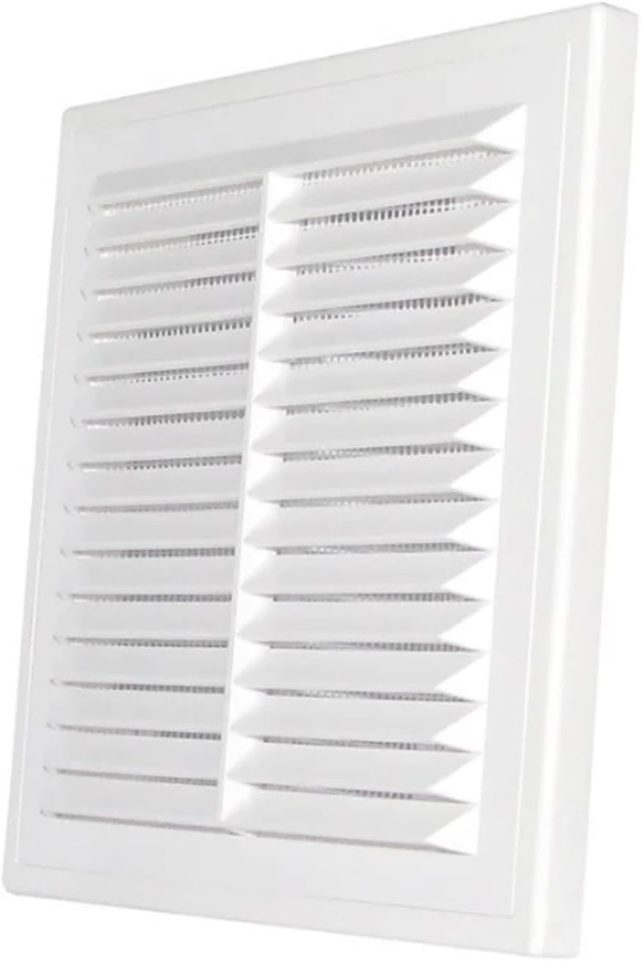 White Air Vent Cover Wall Vent for Interior & Exterior with Insect Grid Fly Net