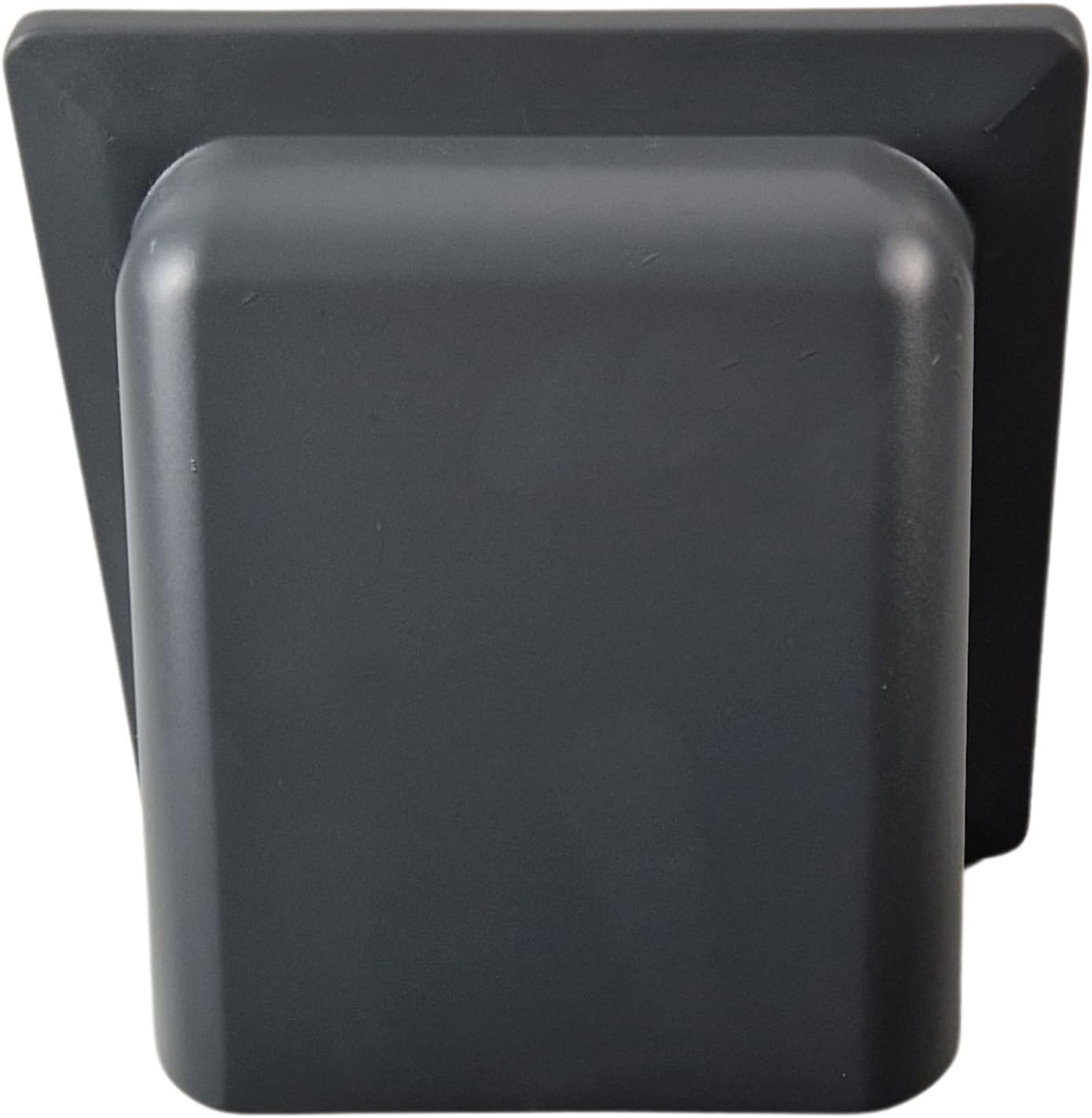 Graphite External Vent Cover Kit - 100mm Hooded Cowl with Backdraft Shutter | Ventilation Grill for Extractor Fans, Tumble Dryers and Walls | Plastic Cowled Vent Outlet Grille Hatch