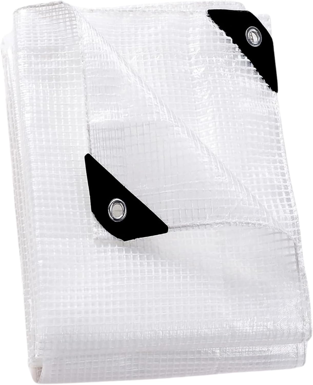 Clear Waterproof Tarpaulin – Heavy Duty 100GSM Multi-Purpose Tarp – Ideal for Caravan, Garden, Car and Outdoor Protection – UV, Dust, Rain, Snow Resistant – Transparent Cover