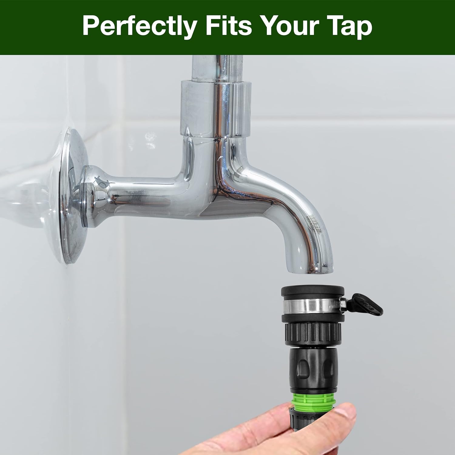 Universal Rubber Tap Connector 22-24mm Indoor and Outdoor - Includes Free Hozelock Compatible Female Connector for 1/2" or 5/8" Hose