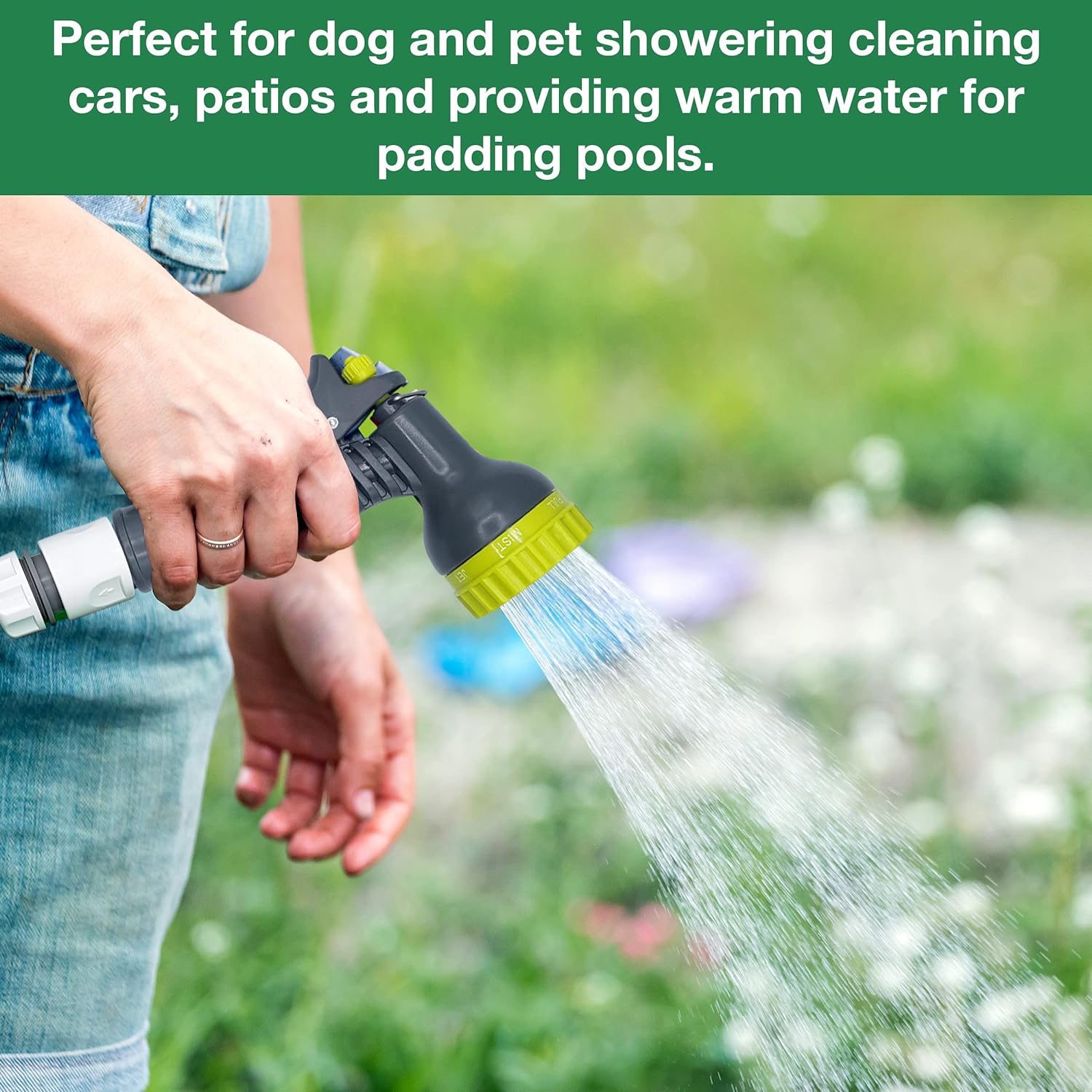 Dog Wash Shower Kit - Upgrade Your Pet Grooming Routine with Our Hot and Cold Premium Set - Perfect for Washing Dogs Outdoors, Dog Baths and Pet Care