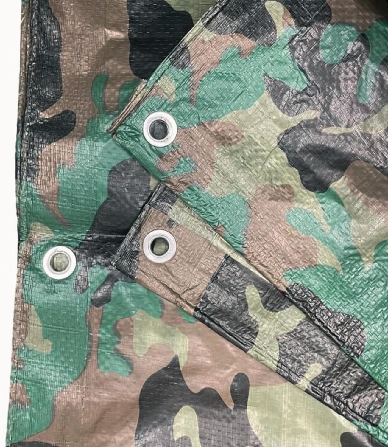 Camouflage Tarpaulin – Multi-Use Tarp Sheet for Camping, Fishing, Bird Watching & Garden – Waterproof, UV Protective Cover for Rain Shelter, Groundsheet, Tent & Trailer