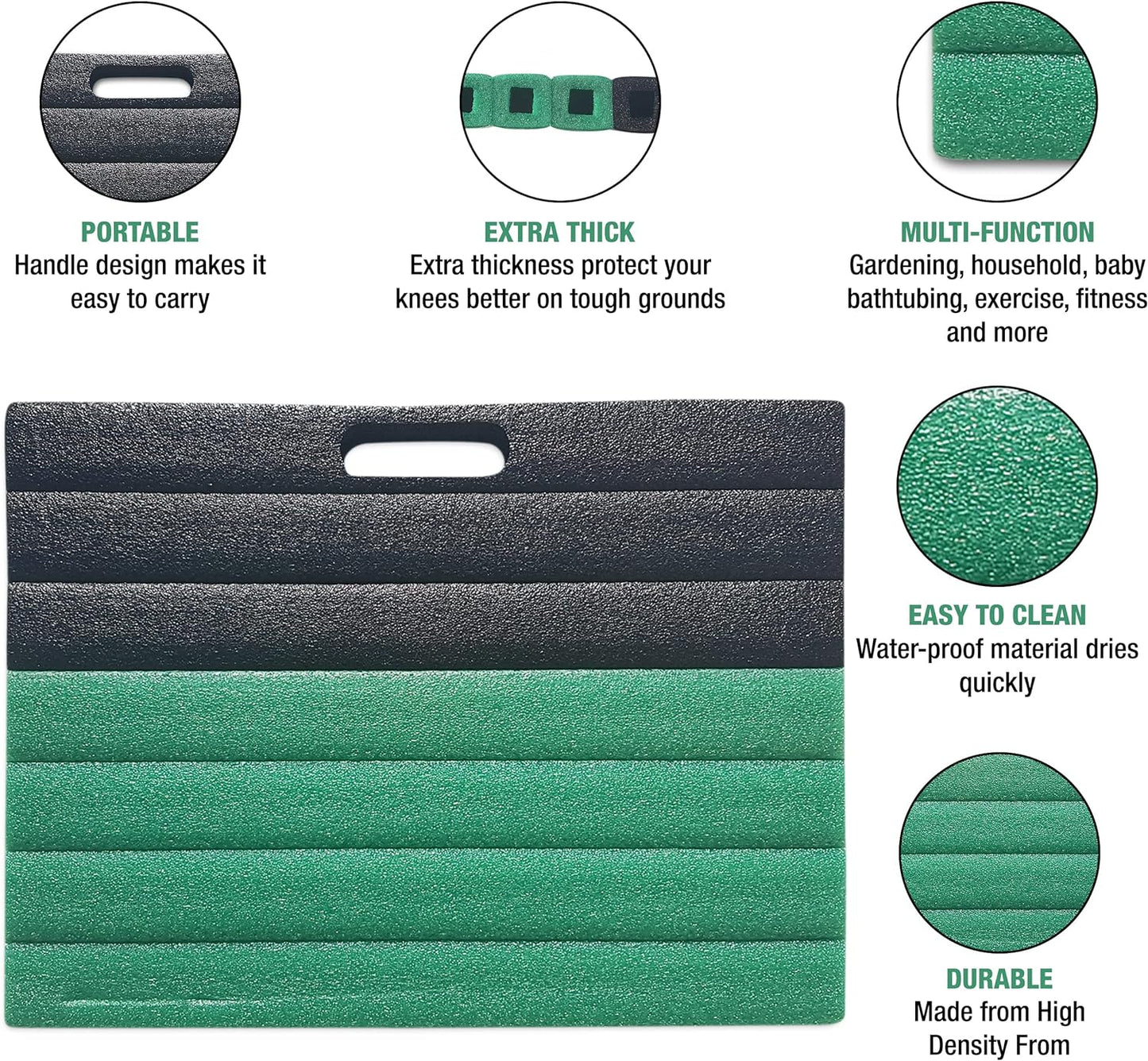 Kneeling Pads for Gardening – 40 x 30 x 4cm Knee Pads Work – Garden Kneeler Seat with Handles – Ultra-Thick and Durable – Multipurpose, Ideal for Potting, Planting, Mechanics