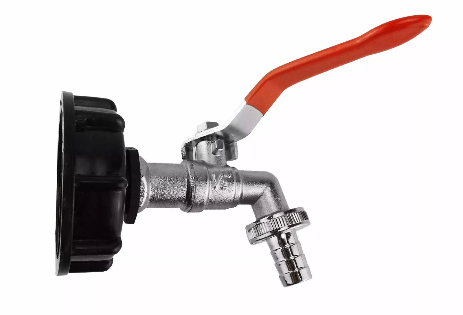 IBC S60X6 Cap with ¾” BSP Thread + Barb Lever Tap & PTFE Tape | Leak-Proof
