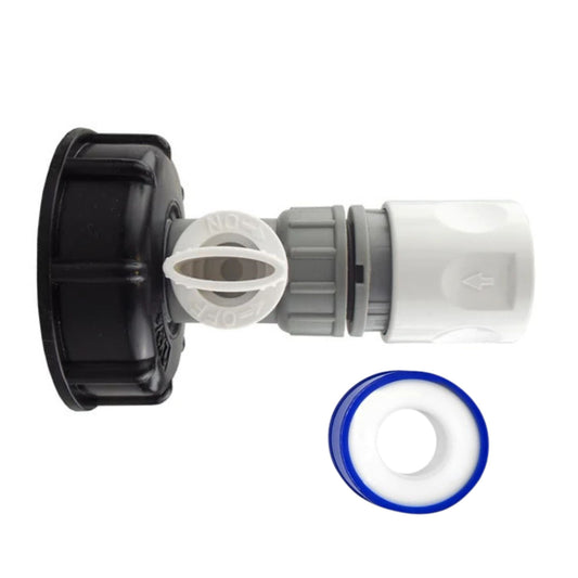IBC tank accessories leakproof IBC cap flow control adapter gardening hose connector