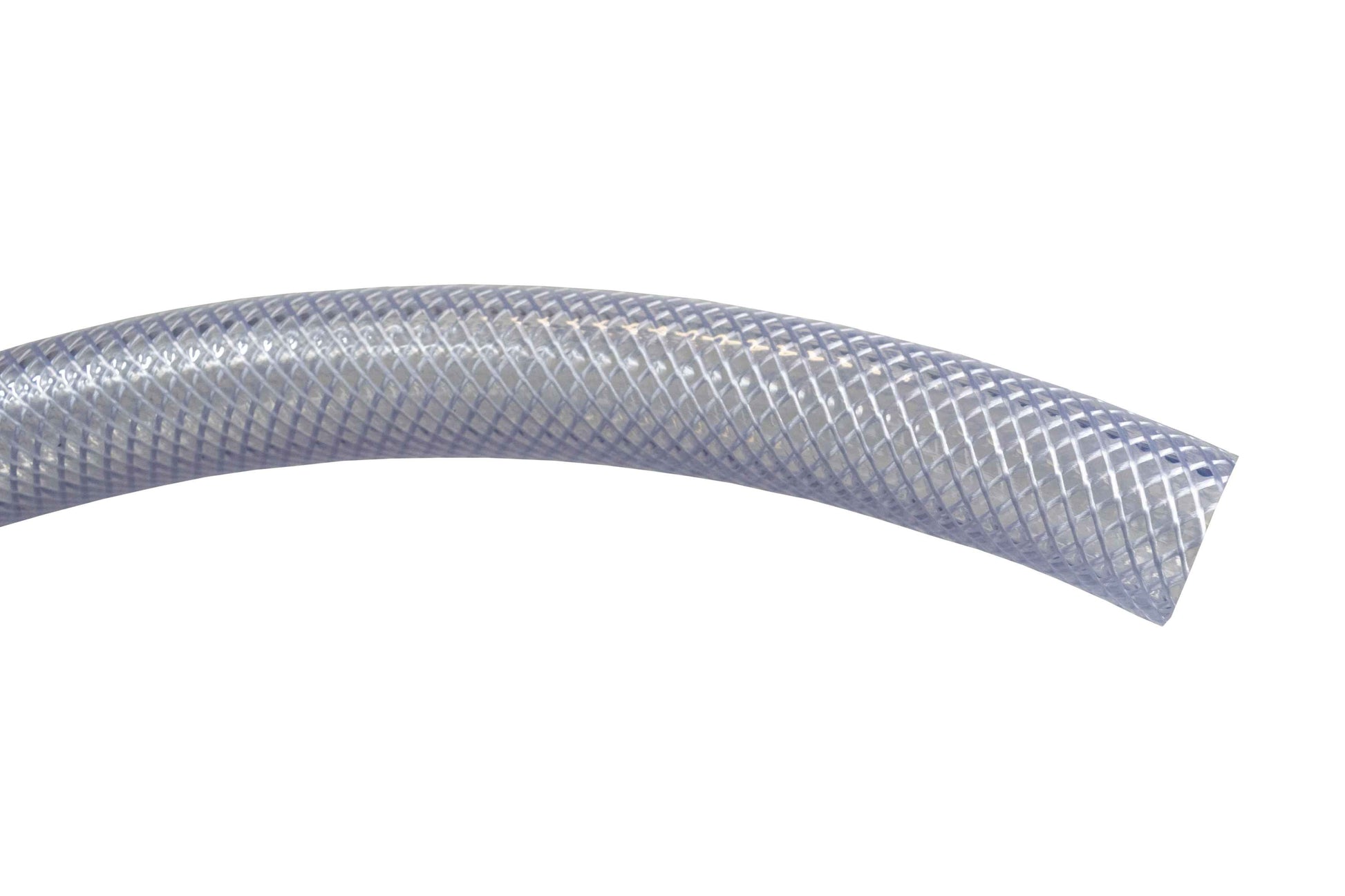 25mm Clear Braided PVC Hose Pipe - Food Grade, High Pressure, -20°C to +60°C