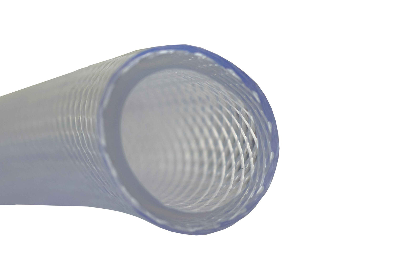 25mm Clear Braided PVC Hose Pipe - Food Grade, High Pressure, -20°C to +60°C