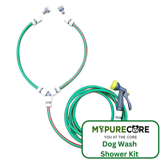 Dog Wash Shower Kit - Upgrade Your Pet Grooming Routine with Our Hot and Cold Premium Set - Perfect for Washing Dogs Outdoors, Dog Baths and Pet Care