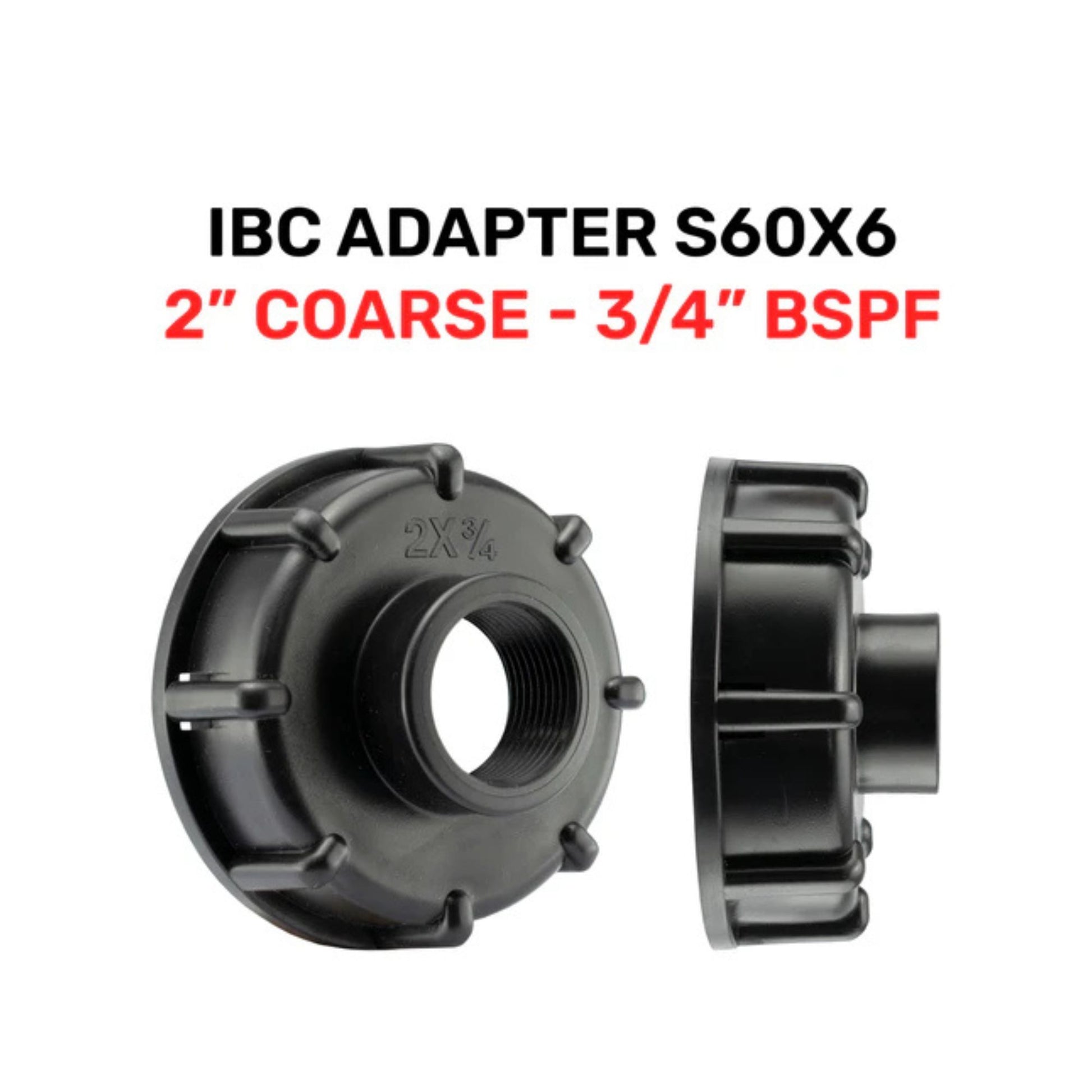 End Cap for IBC Tank with Built-in 3/4" BSPF Thread