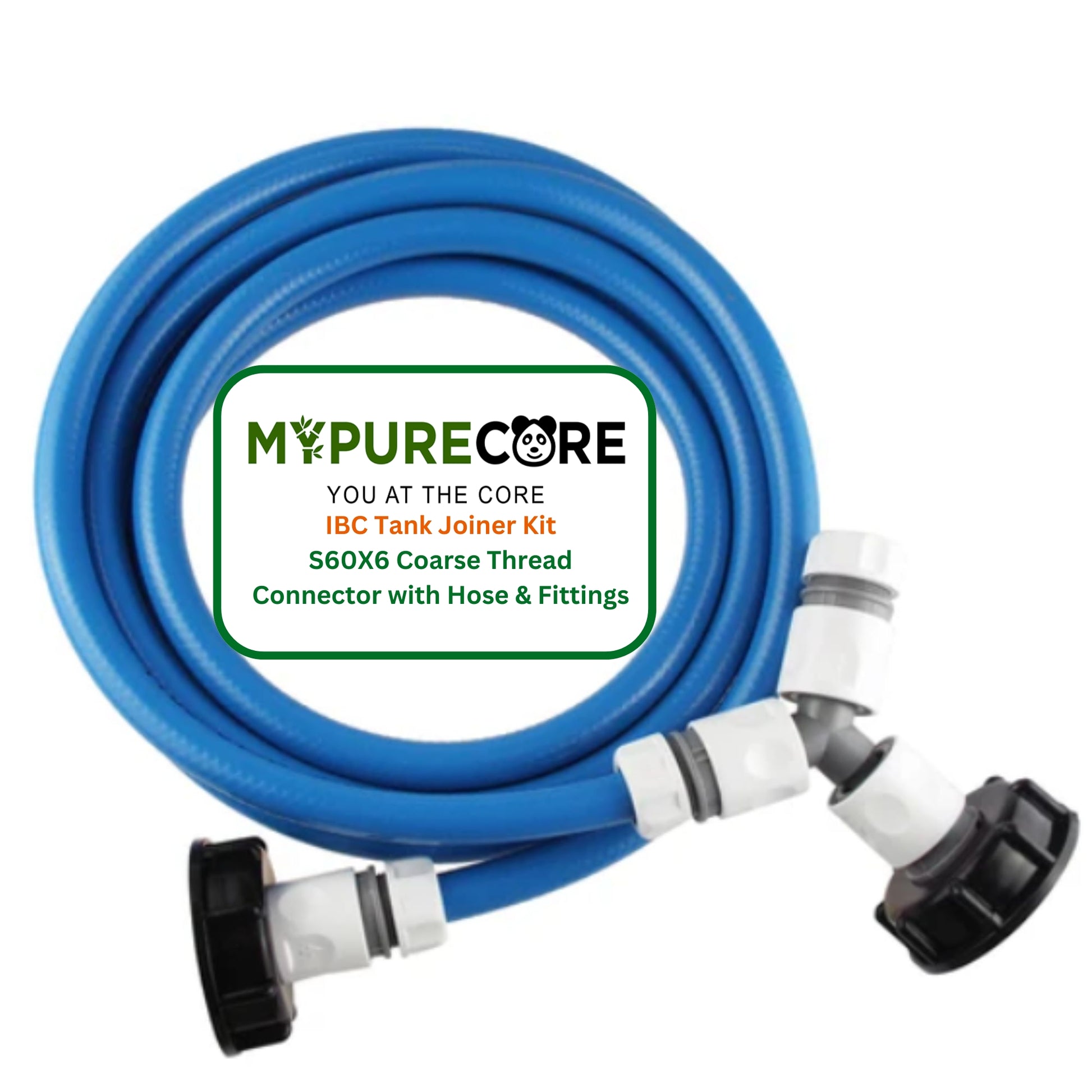 IBC Tank Joiner Kit – S60X6 Coarse Thread Connector with Hose & Fittings