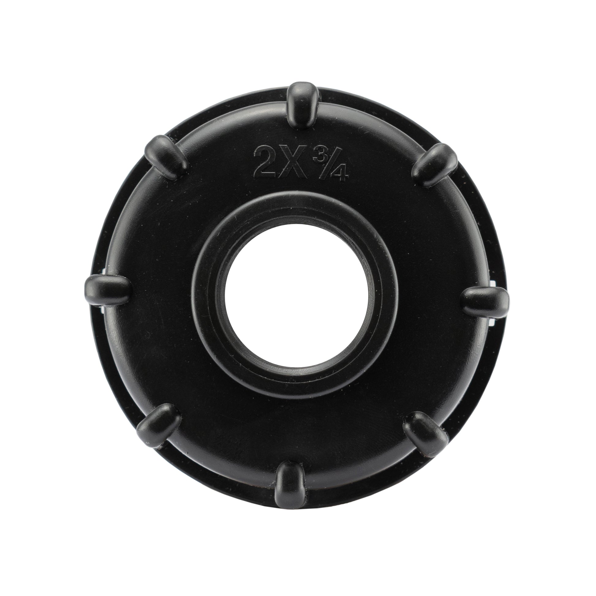 IBC 2” S60X6 Cap with Male Quick Connector Black