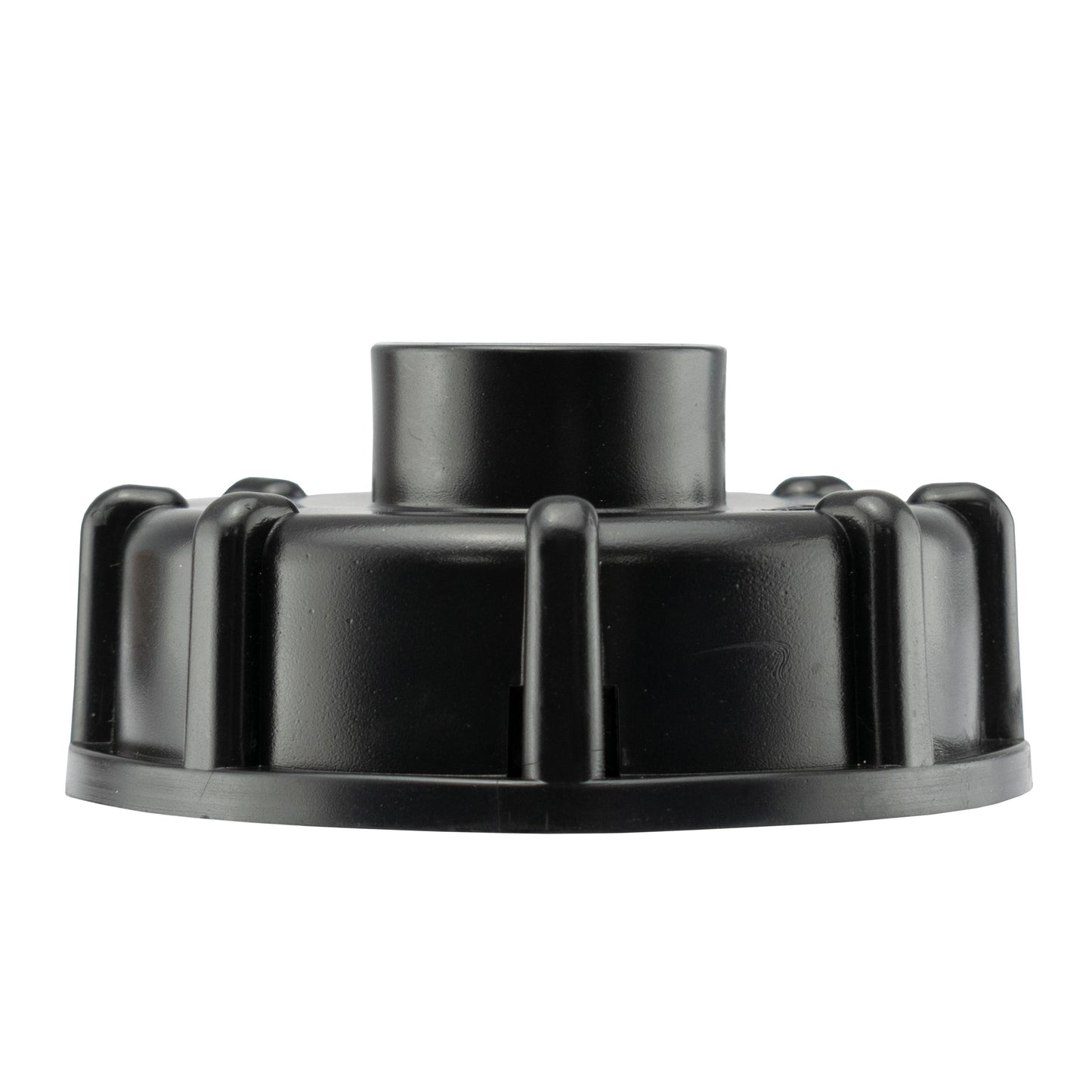 IBC 2” S60X6 Cap with Male Quick Connector Black
