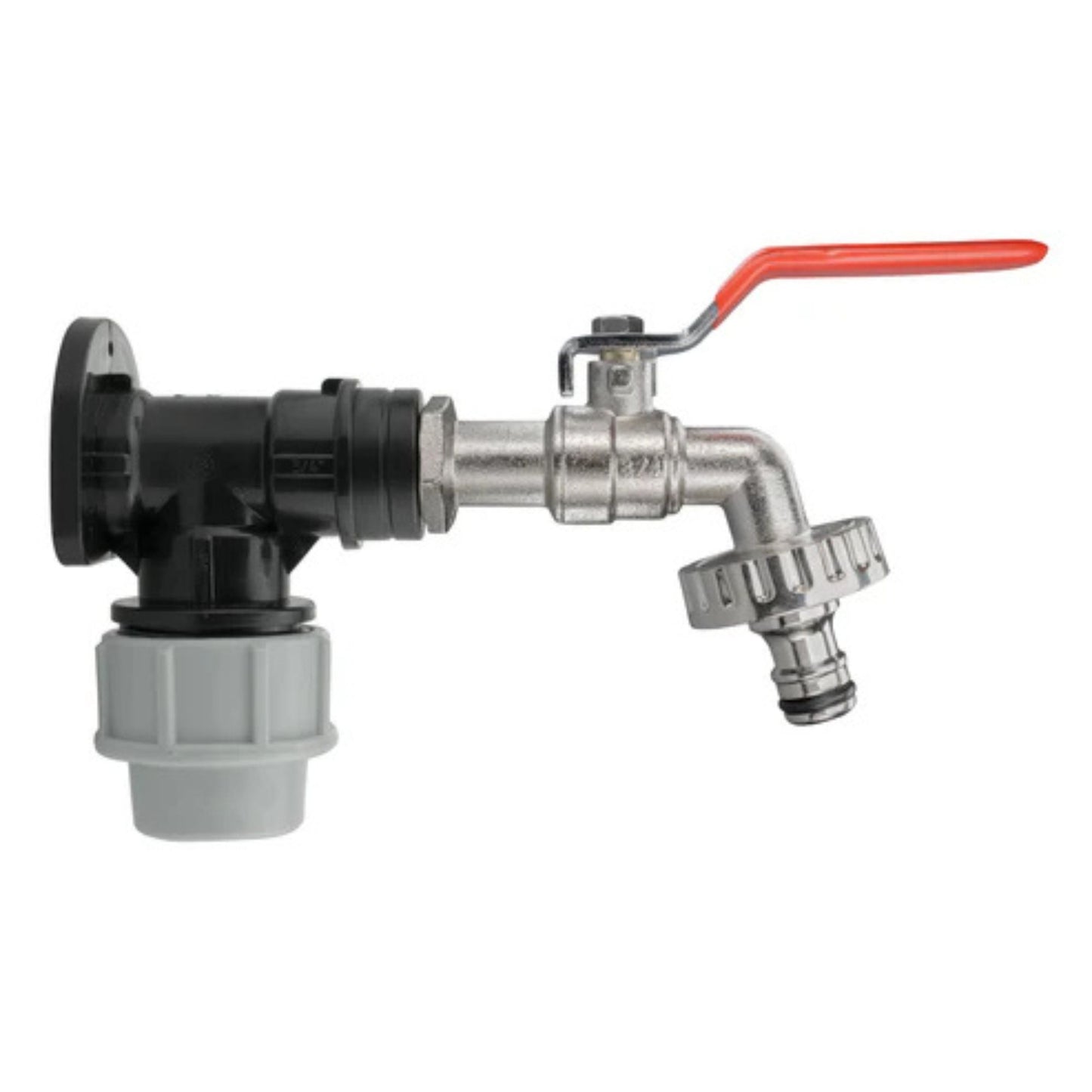 20mm & 25mm MDPE Wall Plate with Tap | Valve | Connector | Splitter Kits Fitting