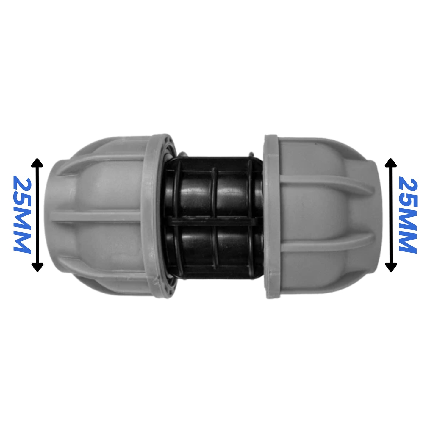 MDPE Compression Fittings 25mm - Straight, Elbow, Tee, Stop Valve, BSP Connector