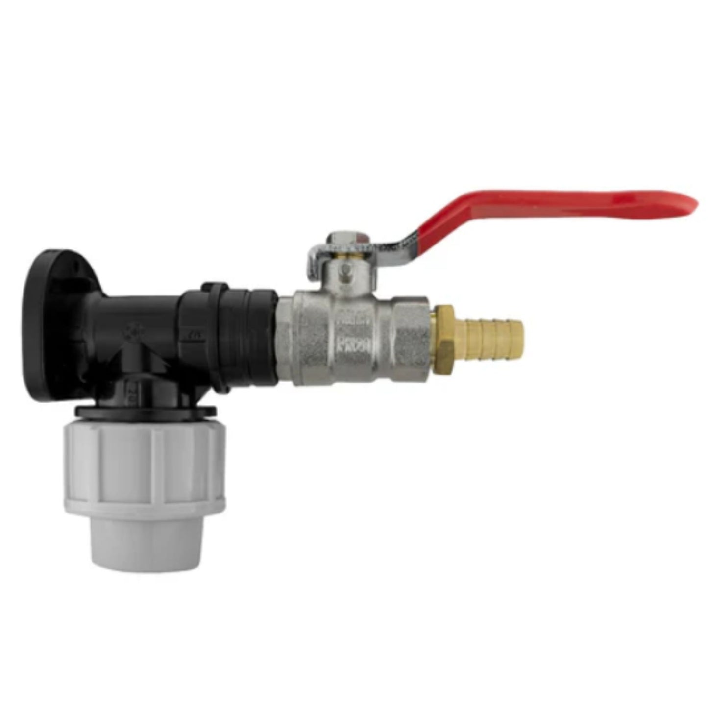 20mm & 25mm MDPE Wall Plate with Tap | Valve | Connector | Splitter Kits Fitting