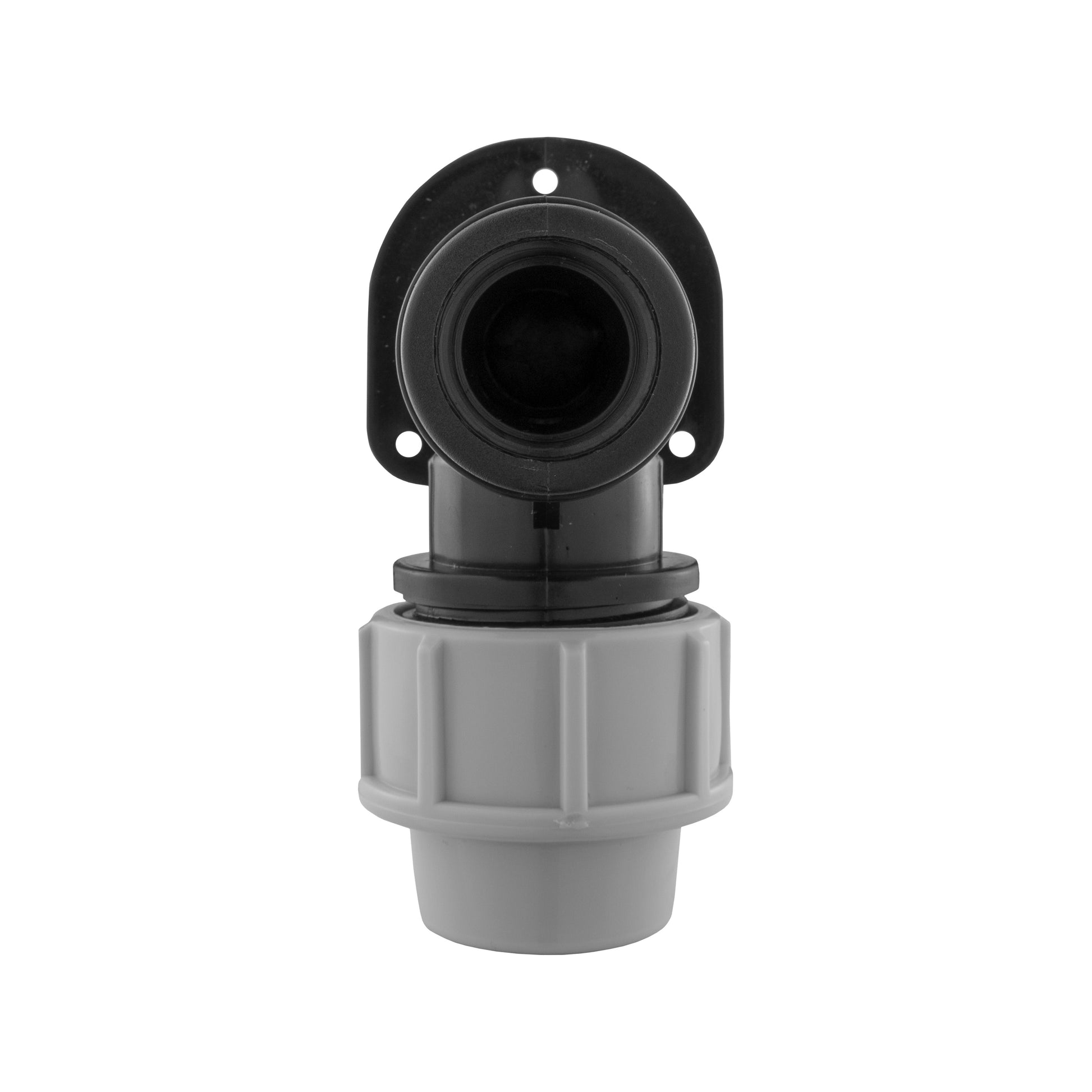 Brass Bib Tap Wall Flange Kit with 25mm MDPE Pipe 2-Way Splitter and Connectors