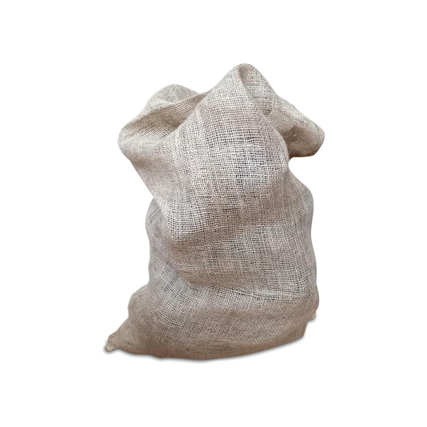 Natural Hessian Tearproof Jute Sacks Pack of 4 – Resistant and Anti-Tear Storage Bags – Large Bags – 50 x 85 cm / 25 kg Hessian Fabric – Suitable for Vegetable Storage – Bean Bag