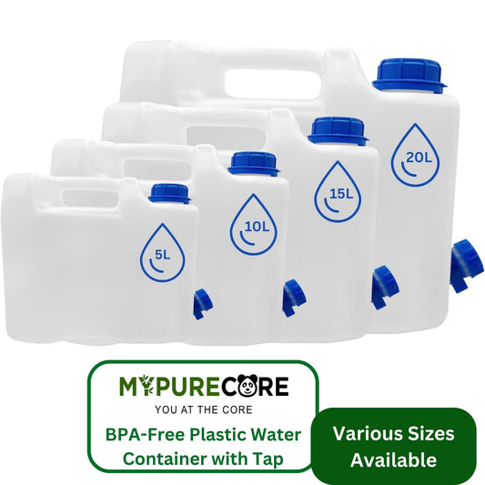 Versatile Water Storage Containers with Spigot 5L-20L Perfect for Camping, Emergencies & More