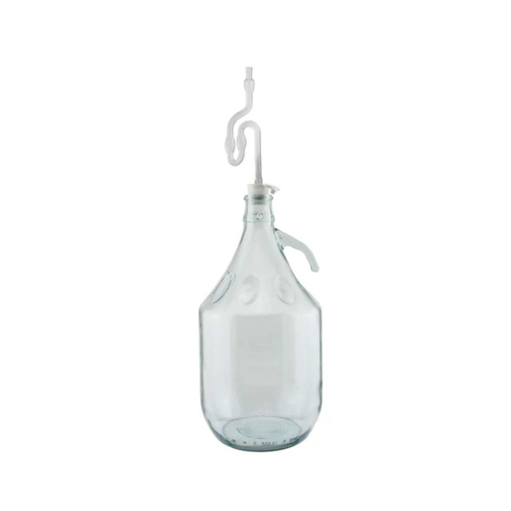 Set of 4 Premium 5Litre Glass Demijohns with Airlocks and Bungs for Homebrewing