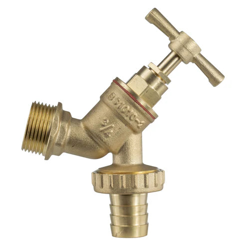 IBC 2” S60X6 Cap with Brass Bib Tap ¾” Barb +PTFE Tape
