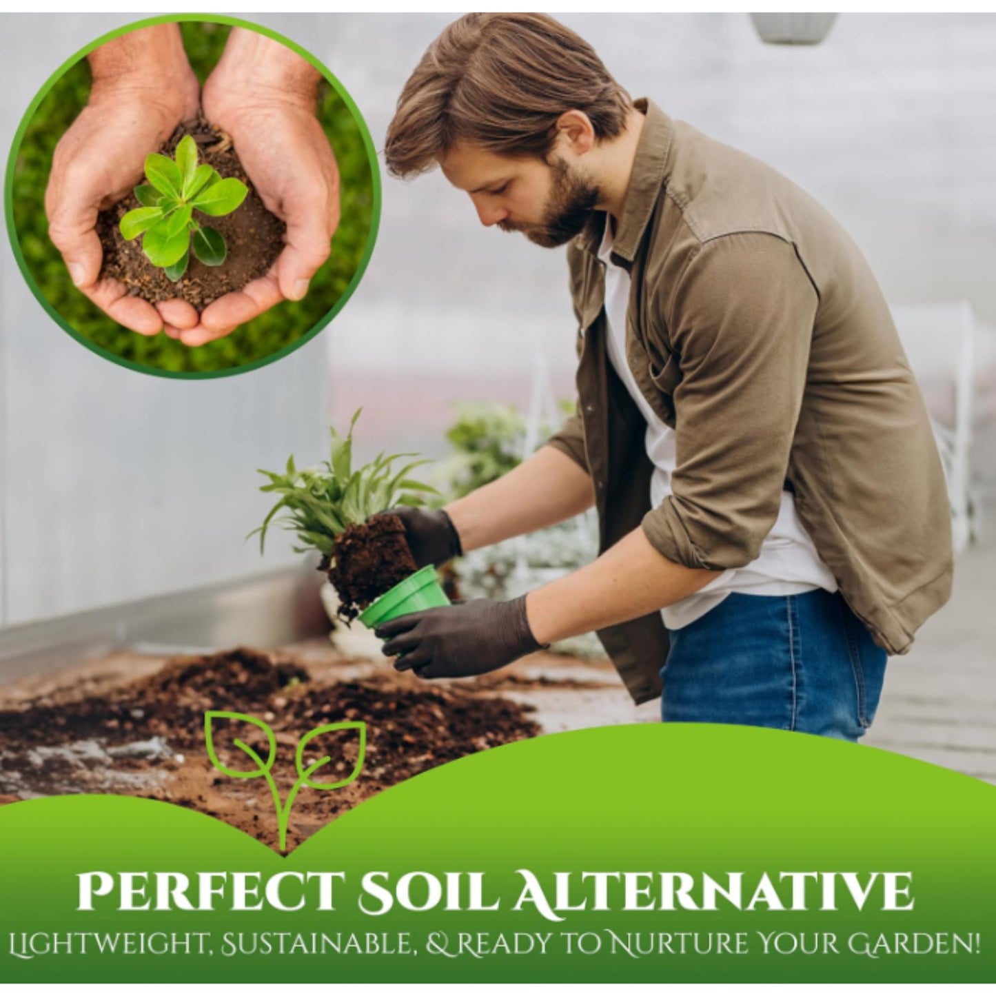 650g Organic Coco Coir Bricks Natural Coconut Fiber for Indoor & Outdoor Plants