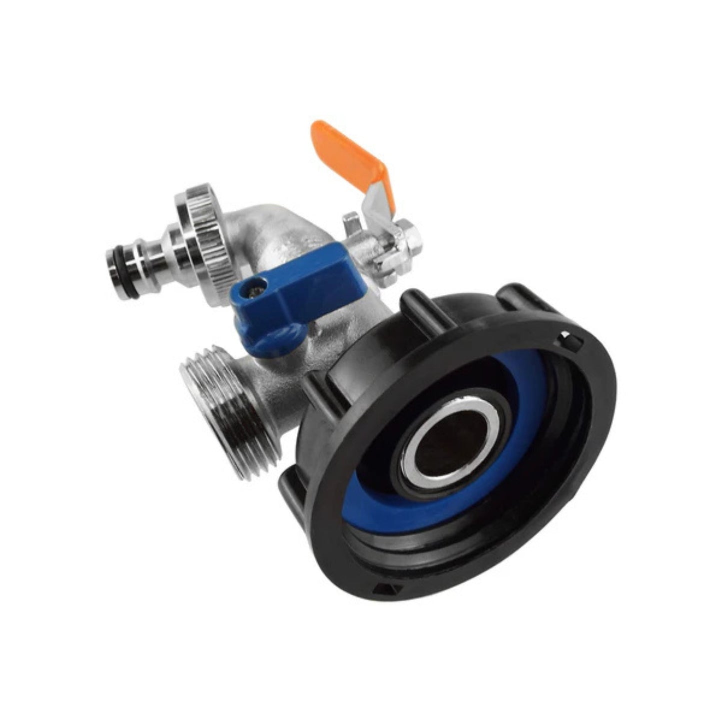 IBC 2” S60X6 Cap with Double ¾” BSP Tap + PTFE Tape | Leak-Proof Dual Hose Fittings