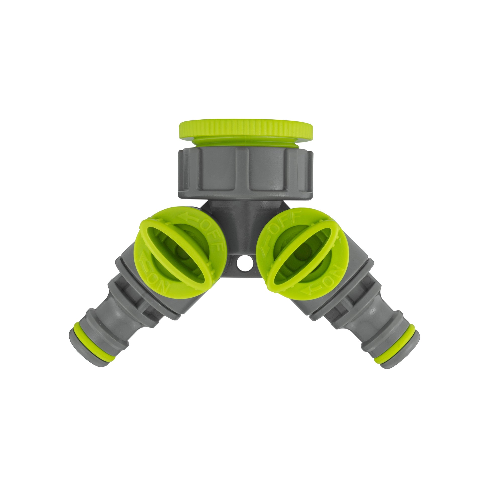 Brass Bib Tap Wall Flange Kit with 25mm MDPE Pipe 2-Way Splitter and Connectors