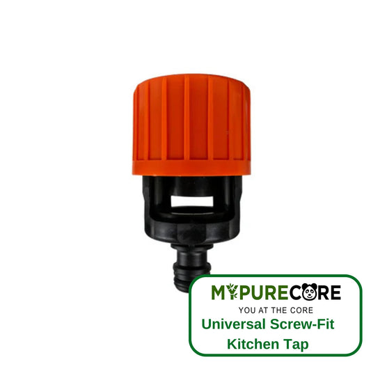 Universal Screw-Fit Kitchen Tap Connector for Mixer/Single Tap w/ Click-Lock