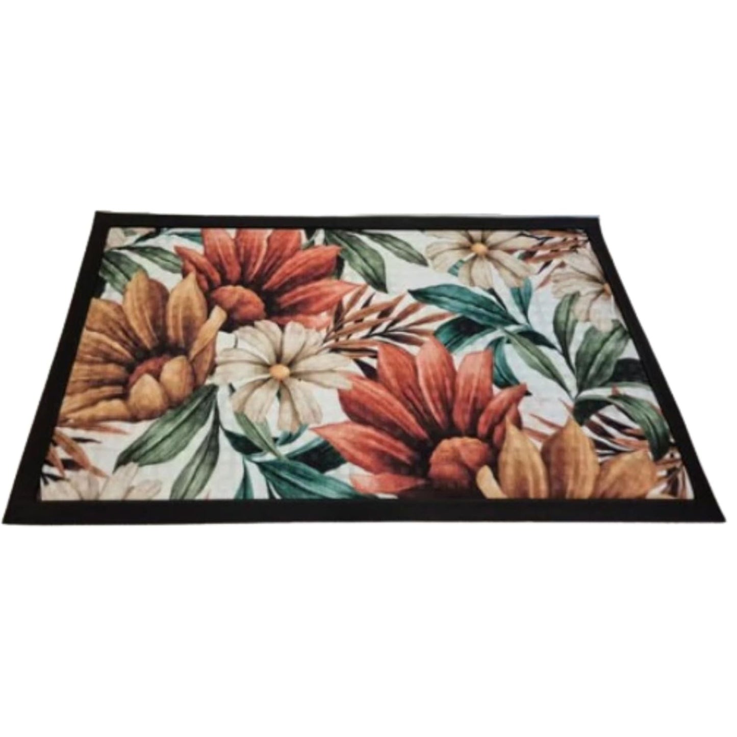 Washable Non-Slip Door Mat - Heavy Duty Ultra-Absorbent Dirt Trapper for Dogs, Mud & Shoes - Indoor/Outdoor Rubber Entrance Rug for Home, Garden & Hallway (75x45cm)