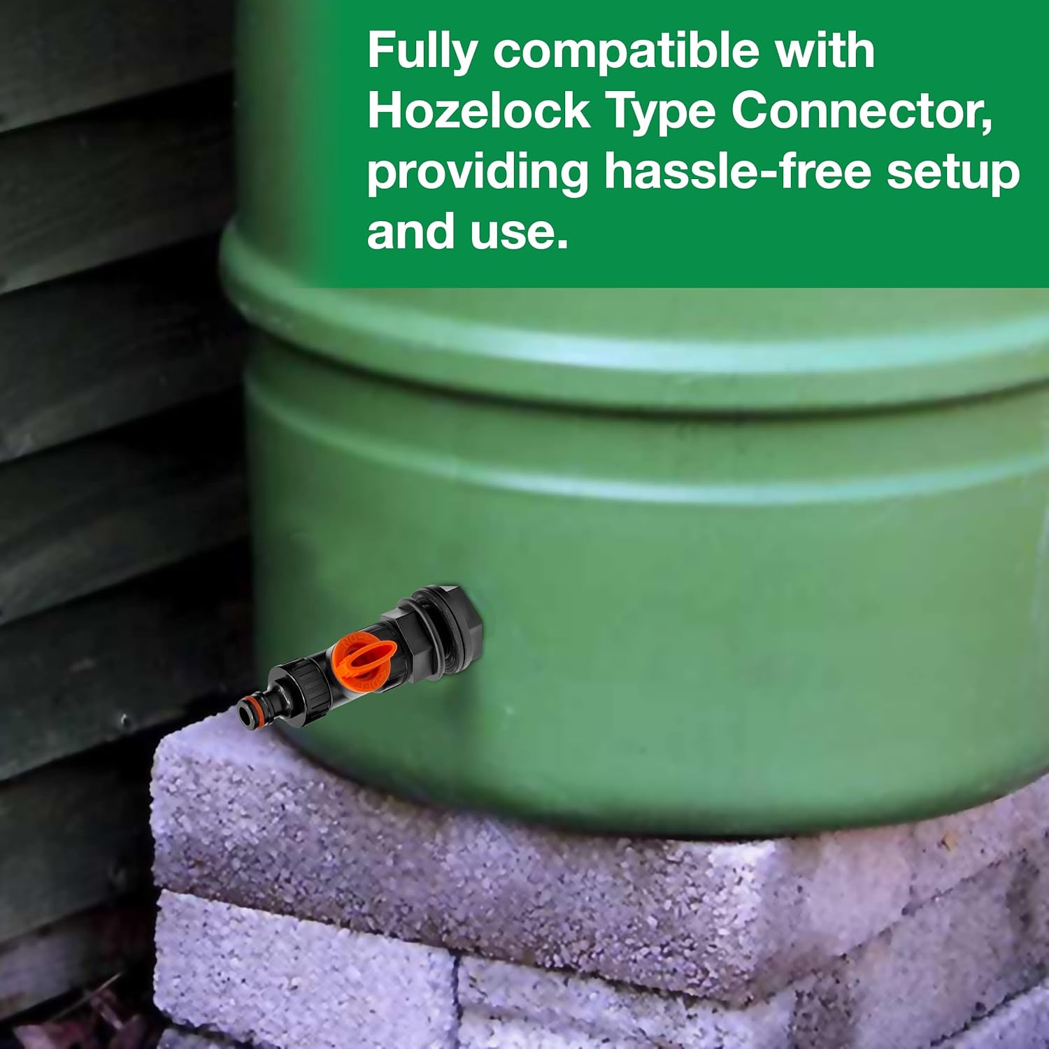 3/4" Water Butt Connector Ultimate Set - Control Water Flow with Built-in Valve and Secure Thread Connection with Additional Washer - Perfect for Water Butts and Storage Tanks