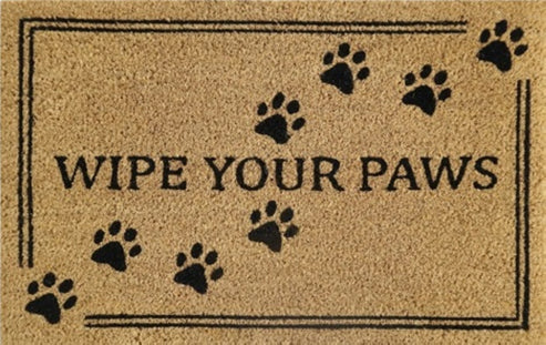 Coir Door Mat (60x40cm) - Non-Slip & Absorbent, Indoor/Outdoor, Eco-Friendly - Ideal as Front Door, Entrance, Floor, Welcome Mat - Large Size, Dirt Trapper, Washable