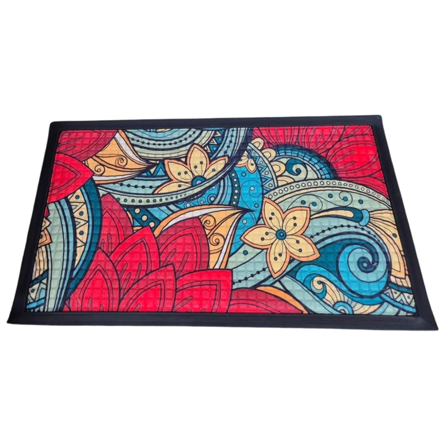 Washable Non-Slip Door Mat - Heavy Duty Ultra-Absorbent Dirt Trapper for Dogs, Mud & Shoes - Indoor/Outdoor Rubber Entrance Rug for Home, Garden & Hallway (75x45cm)