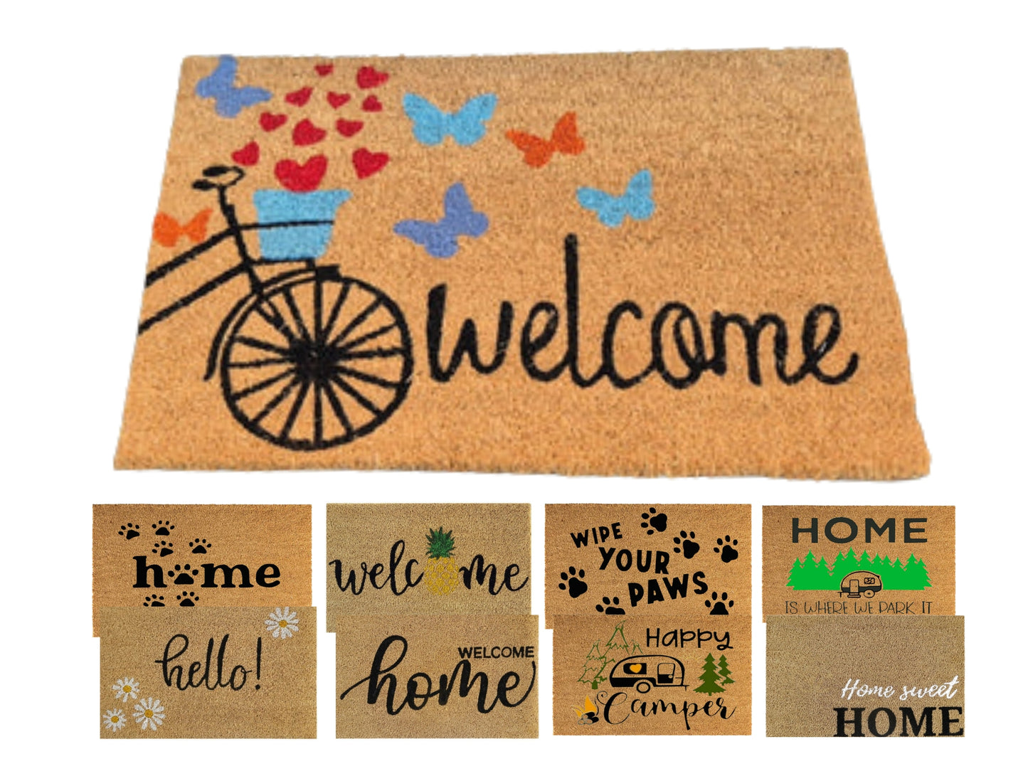Coir Door Mat (60x40cm) - Non-Slip & Absorbent, Indoor/Outdoor, Eco-Friendly