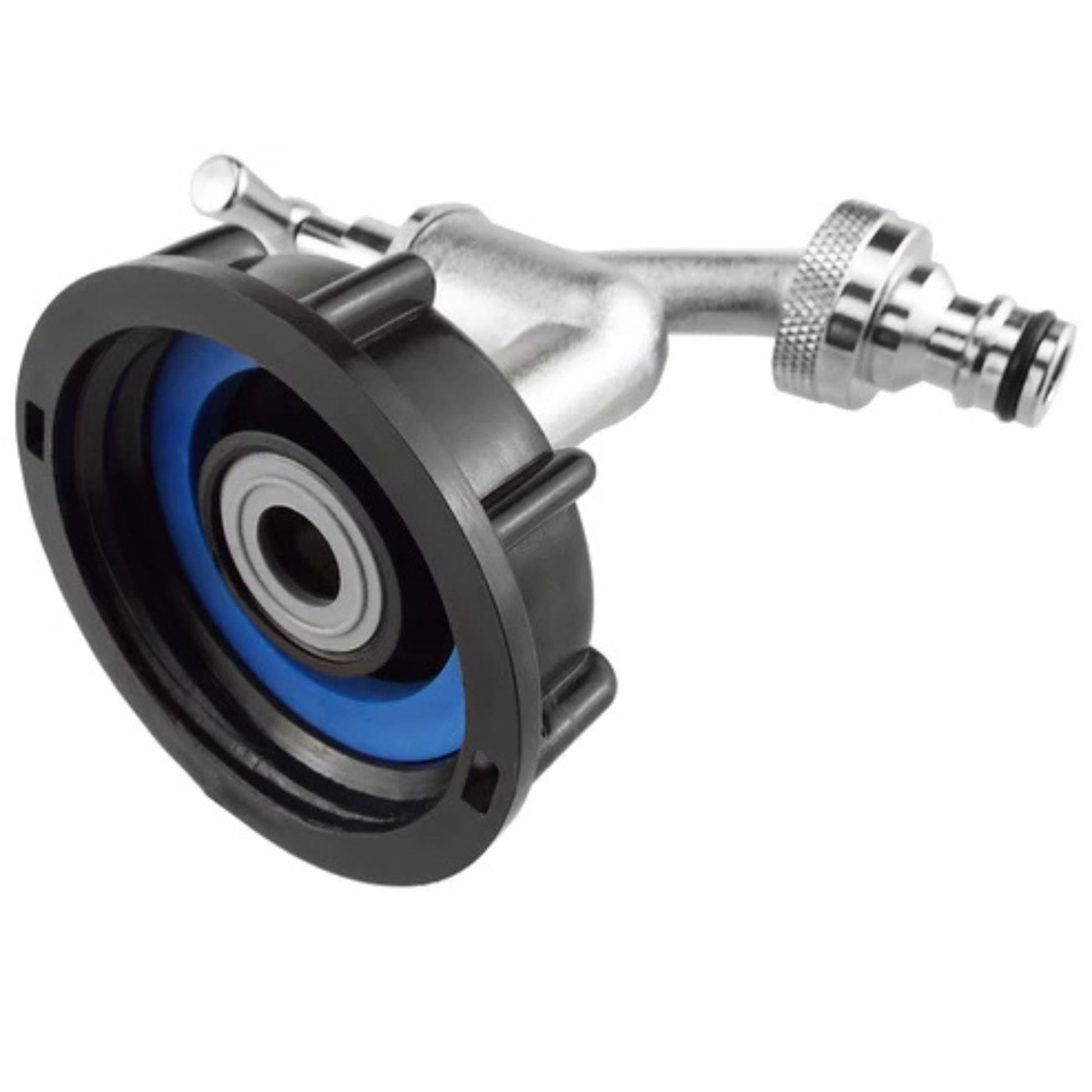 IBC Tote S60X6 Cap Kit with Quick Connect Brass Bib Tap ¾" BSP, Leak-Proof End Cap & Snap-On Hose Connector