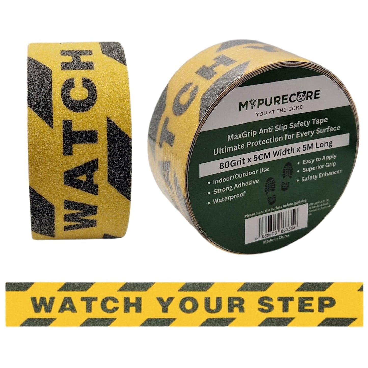 Anti Slip Tape for Stairs 5m x 5cm Heavy Duty Grip for Indoor Outdoor Use