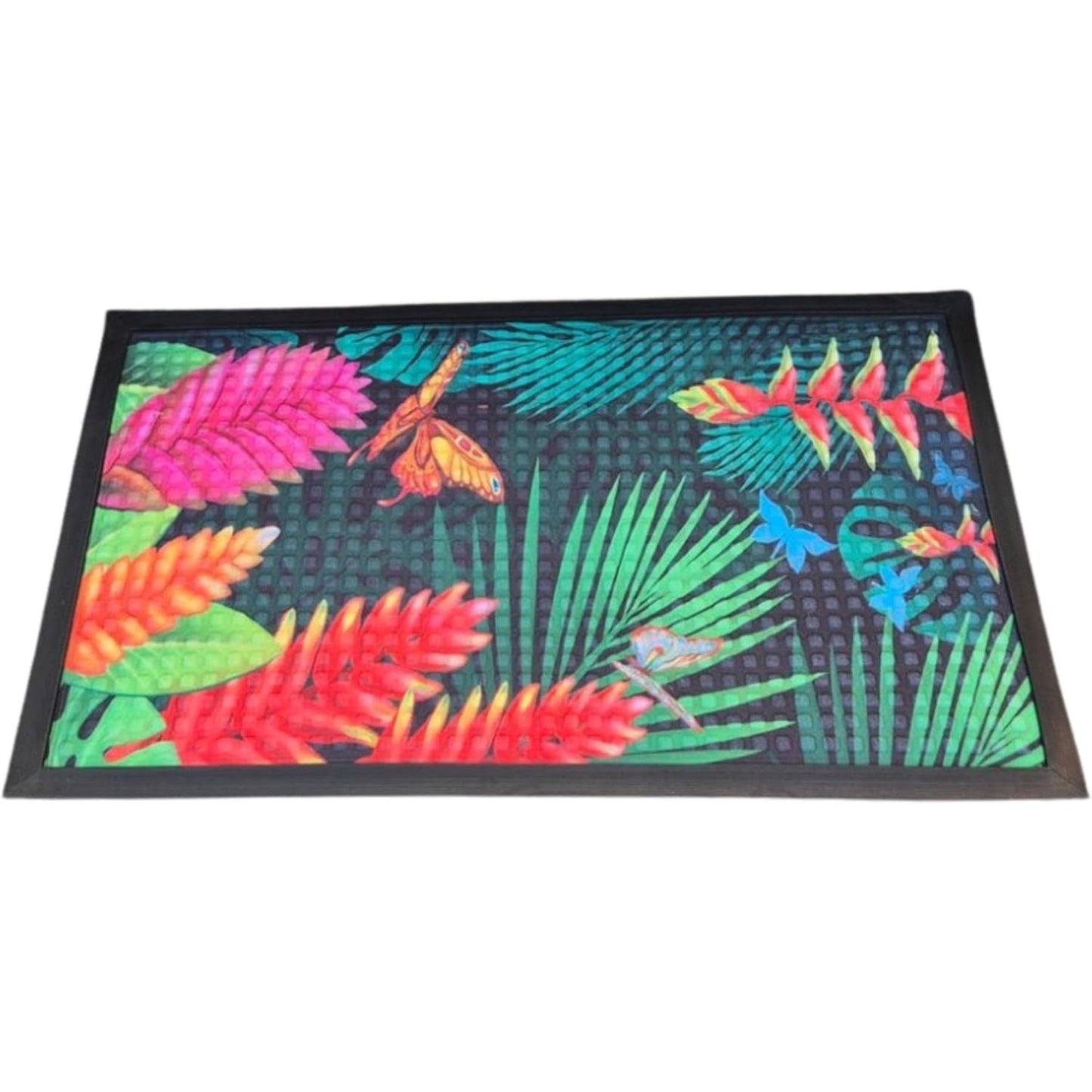 Washable Non-Slip Door Mat - Heavy Duty Ultra-Absorbent Dirt Trapper for Dogs, Mud & Shoes - Indoor/Outdoor Rubber Entrance Rug for Home, Garden & Hallway (75x45cm)