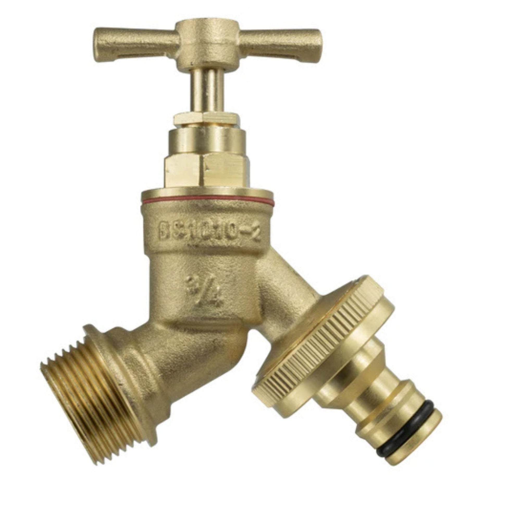 IBC Tank S60X6 Cap + ¾” Brass Bib Tap Quick Connect + PTFE Tape Leak-Proof Durable Kit
