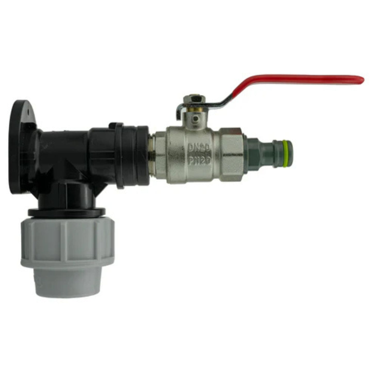 20mm & 25mm MDPE Wall Plate with Tap | Valve | Connector | Splitter Kits Fitting
