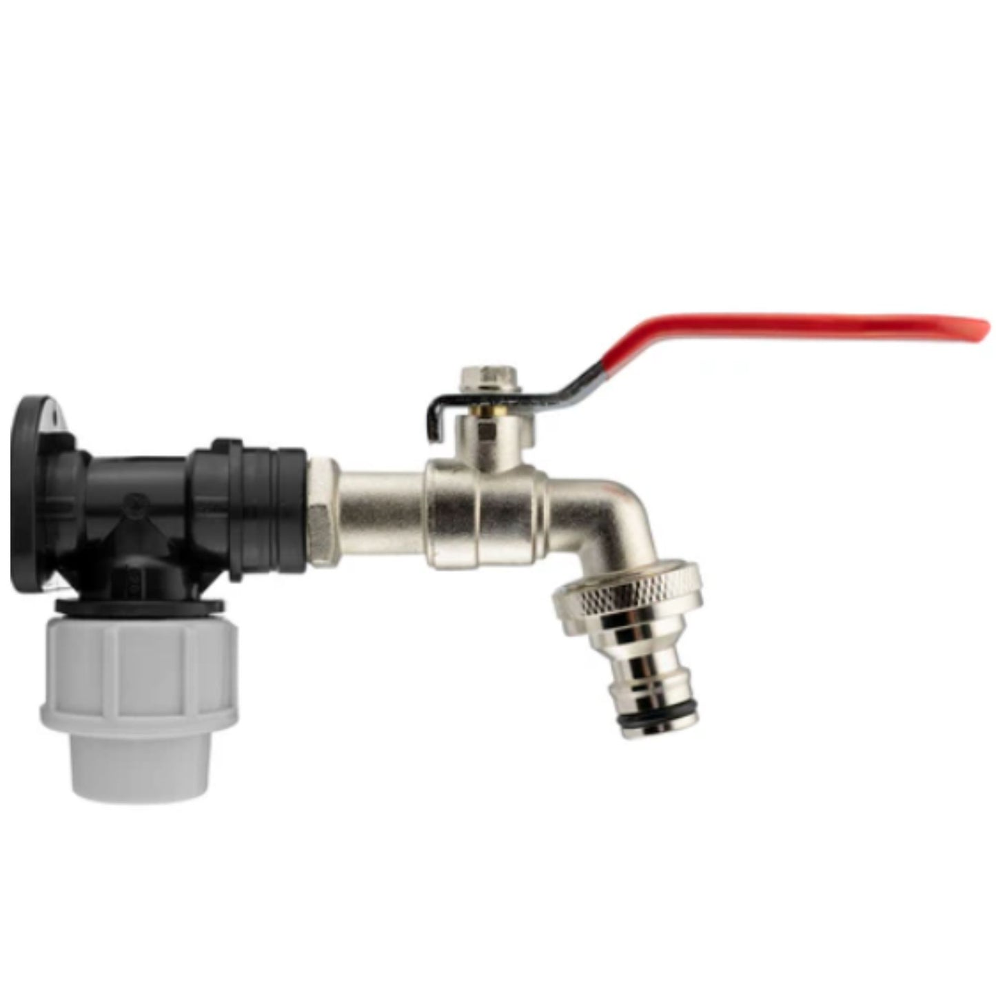20mm & 25mm MDPE Wall Plate with Tap | Valve | Connector | Splitter Kits Fitting