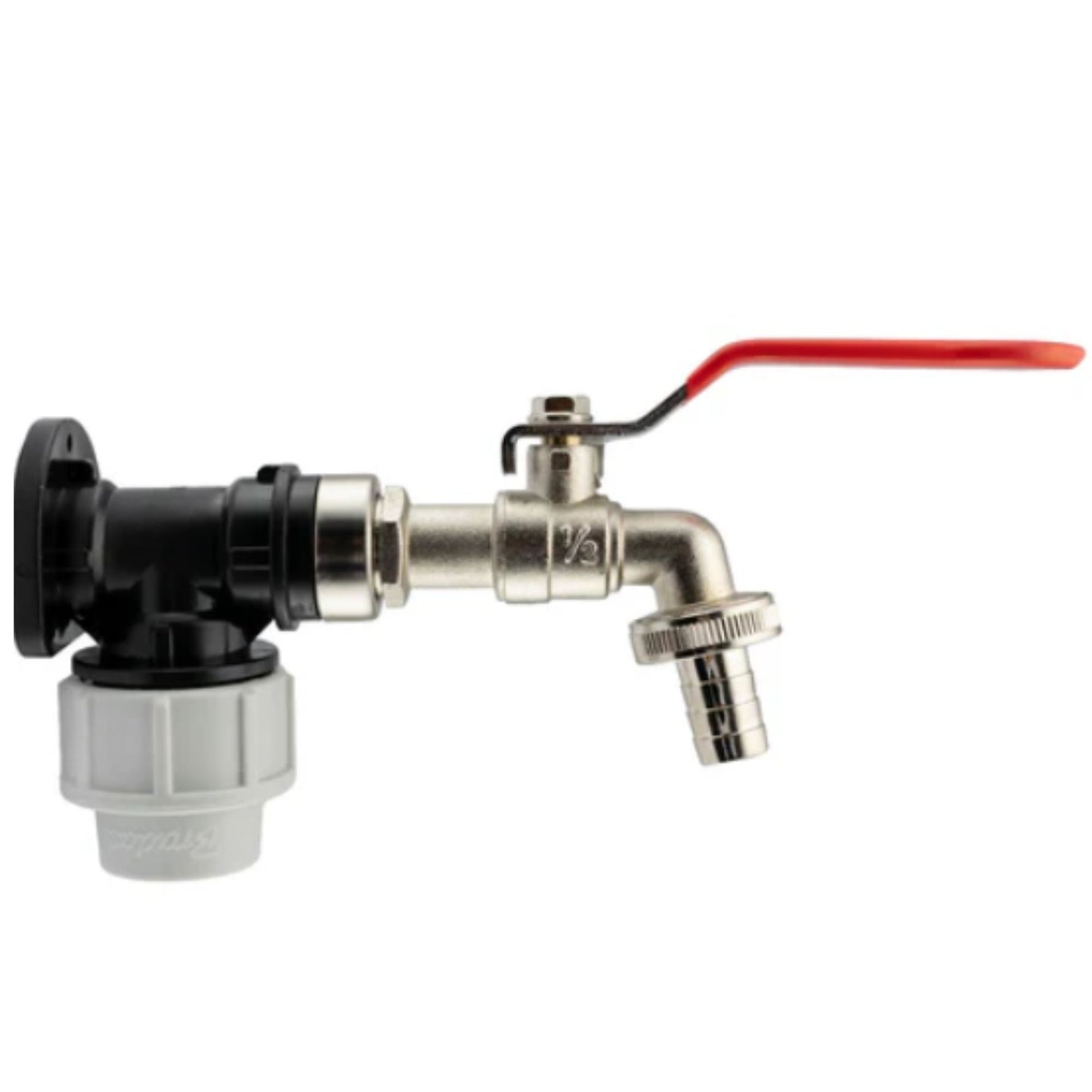 20mm & 25mm MDPE Wall Plate with Tap | Valve | Connector | Splitter Kits Fitting