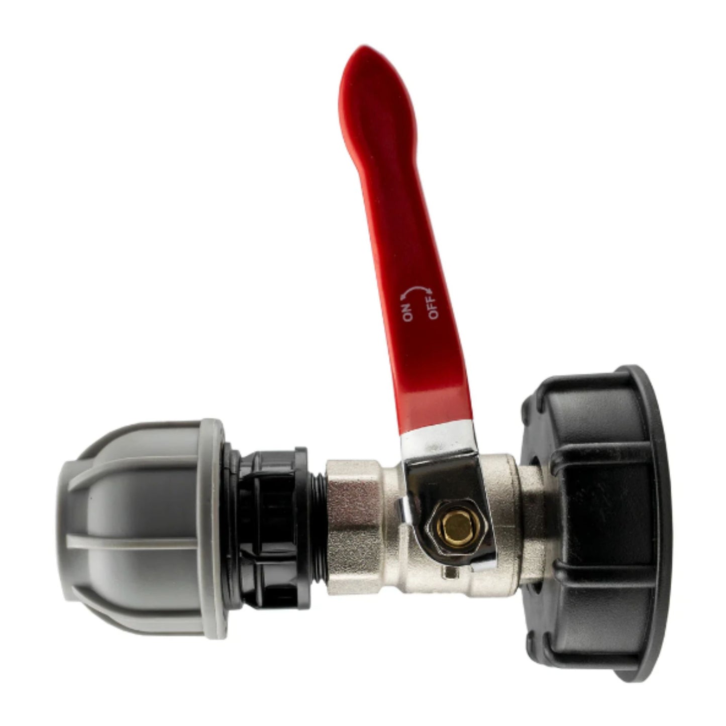 IBC 2” S60X6 Cap with Lever Valve & 20mm MDPE Straight Coupler and PTFE Tape – Durable Leak-Proof Plumbing Solution