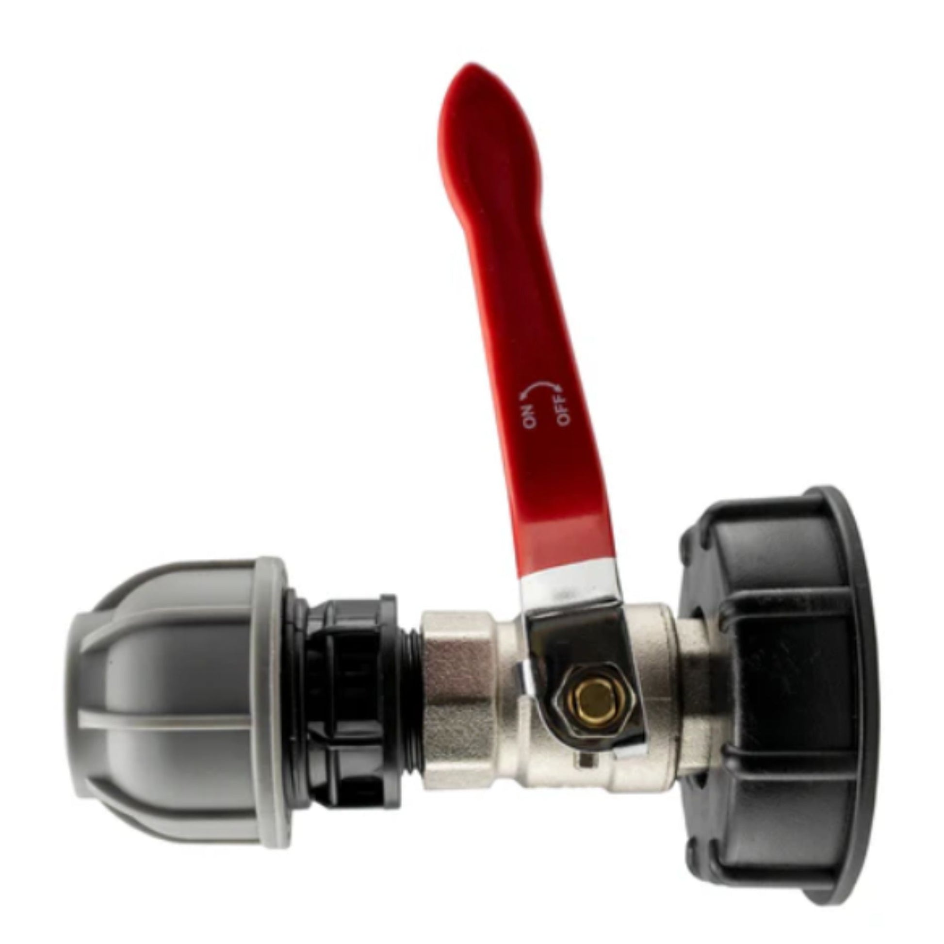 IBC 2” S60X6 Cap with Lever Valve & 32mm MDPE Straight Coupler and PTFE Tape – Durable Leak-Proof Plumbing Solution