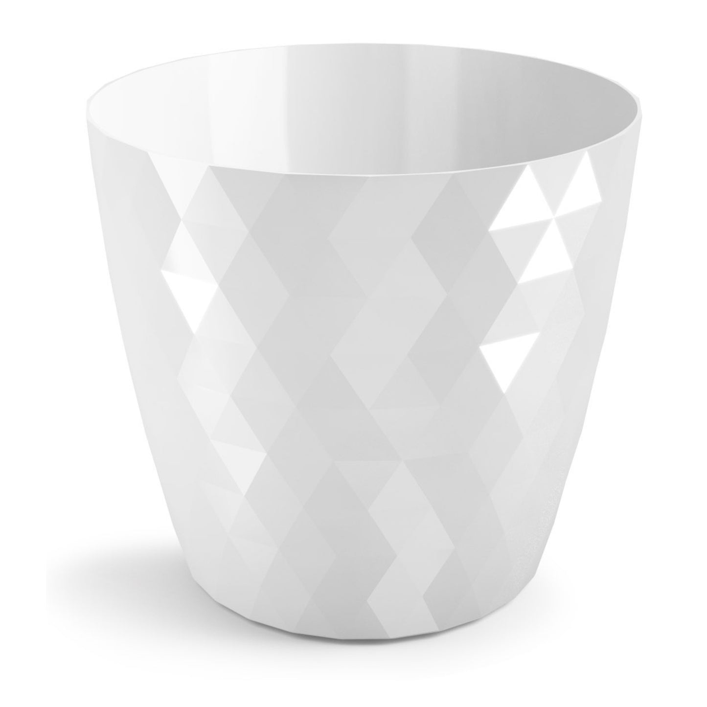 Plant Pots Indoor 20cm – Stylish Decorative Plastic Flower Pot with Glossy Crystal Surface – Durable Indoor & Outdoor Planter for House Plants, Herbs