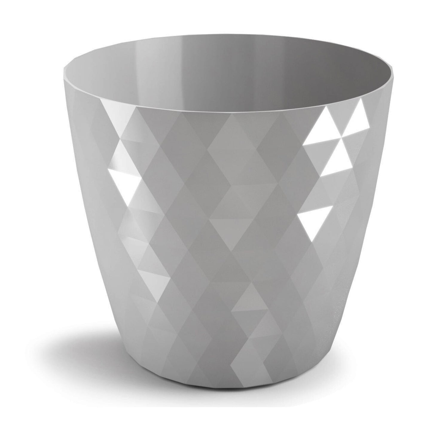 Plant Pots Indoor 20cm – Stylish Decorative Plastic Flower Pot with Glossy Crystal Surface – Durable Indoor & Outdoor Planter for House Plants, Herbs