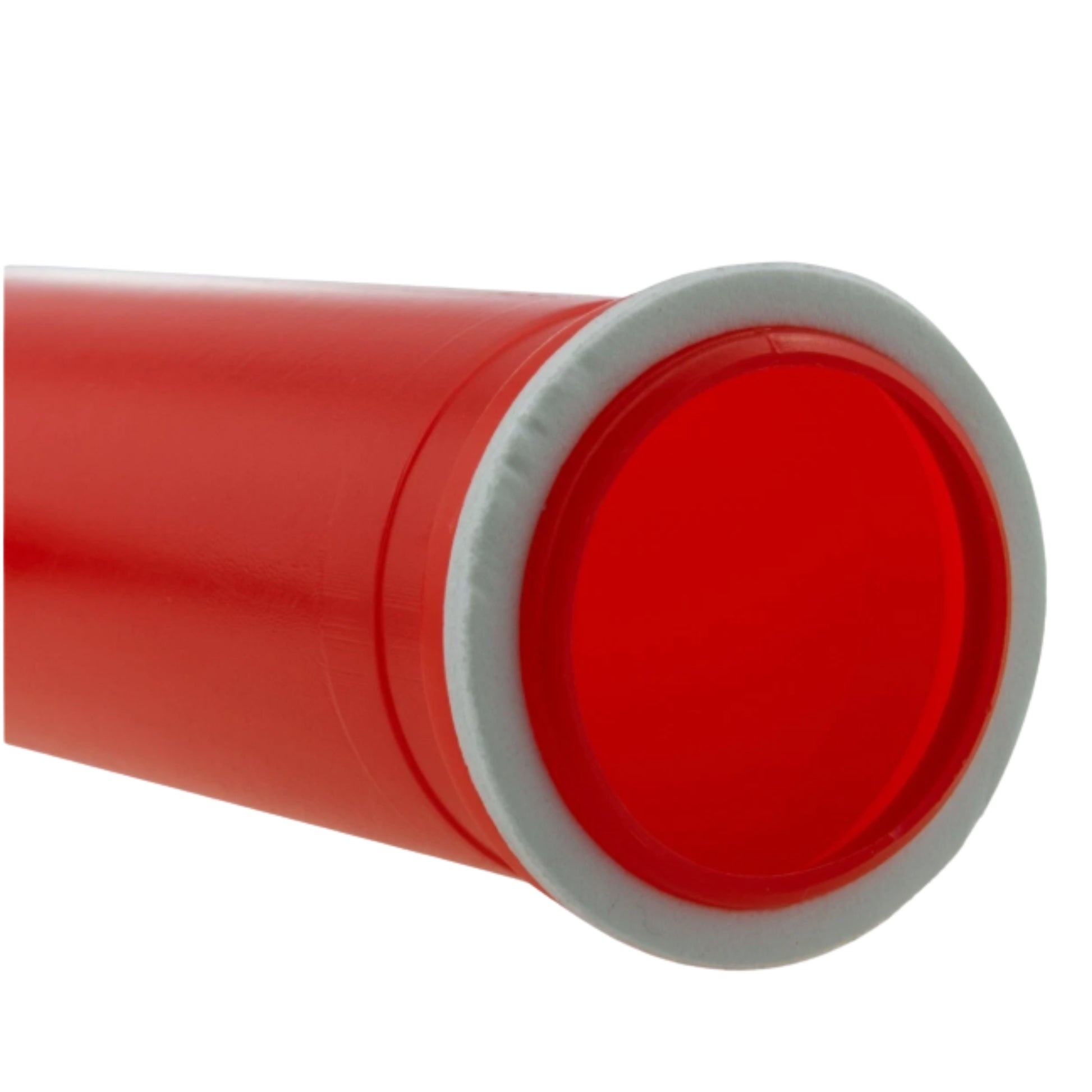 IBC Water Tank Downward Spout Connector - 2" Red Angle Outlet with Cap